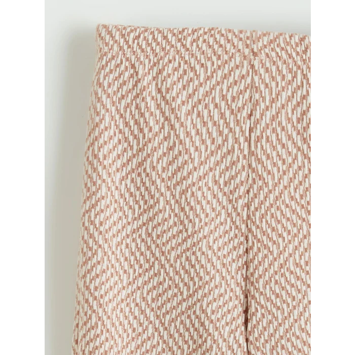 LCW Kids Bej İspanyol Paça Kız Çocuk Tayt