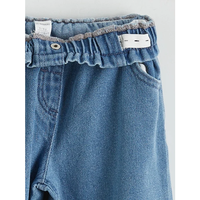 LCW Kids İndigo Wide Leg Kız Çocuk Jean Pantolon