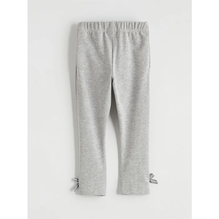 LCW Kids Pembe Simli Fiyonk Detaylı Kız Çocuk Fitilli Tayt 2li