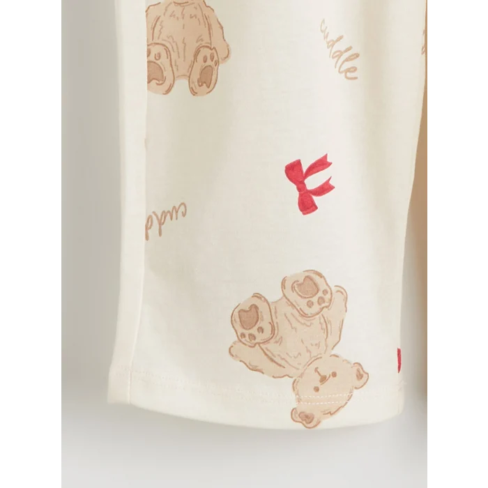 LCW Kids Pembe Gömlek Yaka Kız Çocuk Pijama Takımı