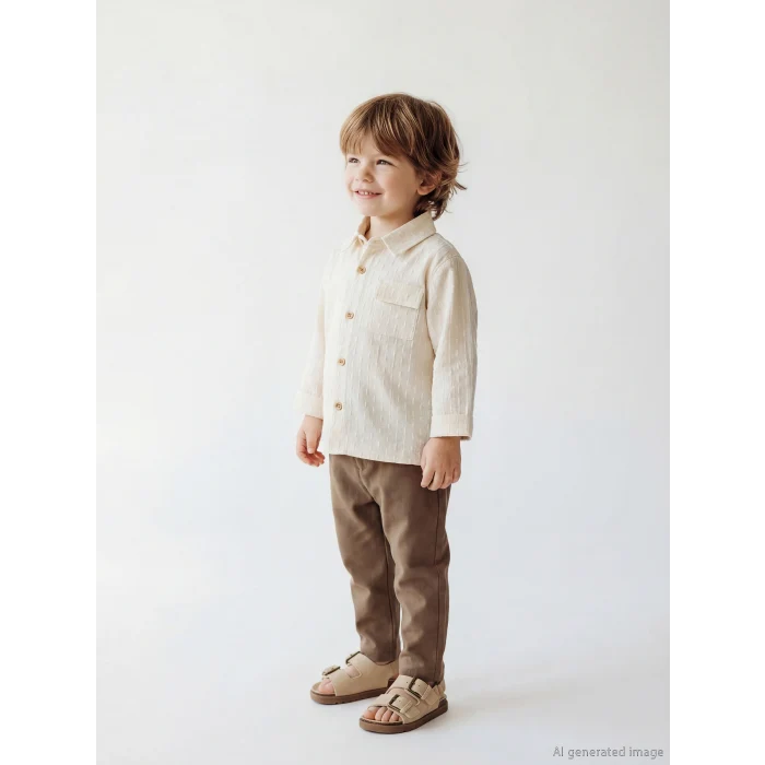 LCW baby Ekru Armürlü Erkek Bebek Takım