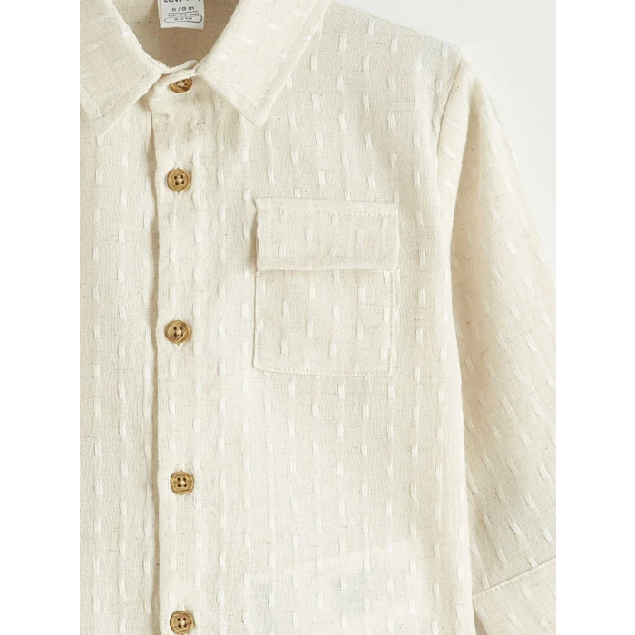 LCW baby Ekru Armürlü Erkek Bebek Takım