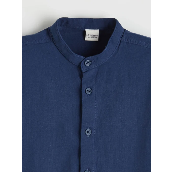 LCW Kids İndigo Hakim Yaka Erkek Çocuk Poplin Gömlek