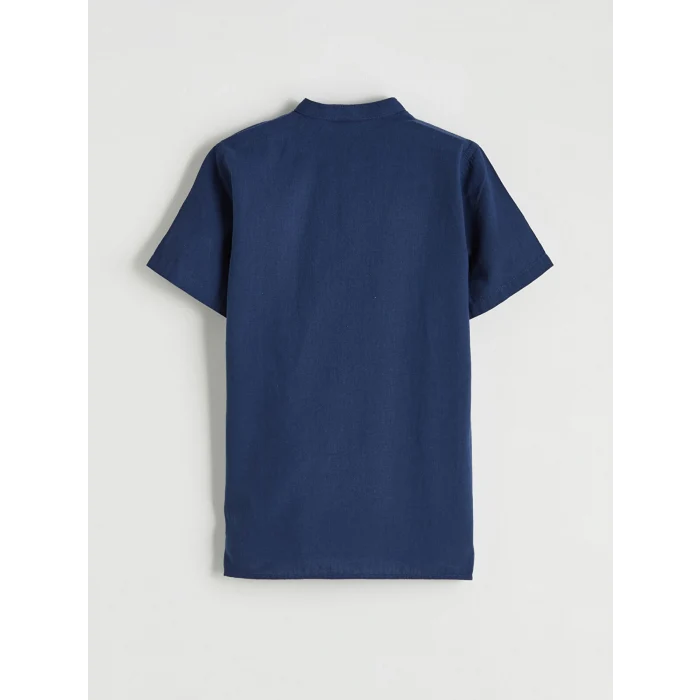 LCW Kids İndigo Hakim Yaka Erkek Çocuk Poplin Gömlek