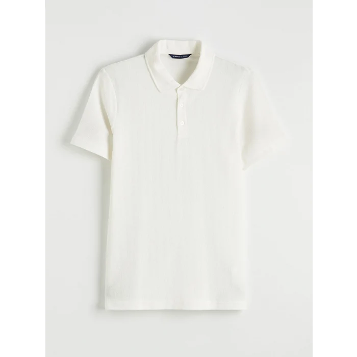 LCWAIKIKI Classic Ekru Polo Yaka Erkek Tişört