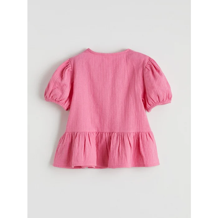 LCW Kids Pembe Fiyonk Detaylı Kız Çocuk Bluz ve Pantolon