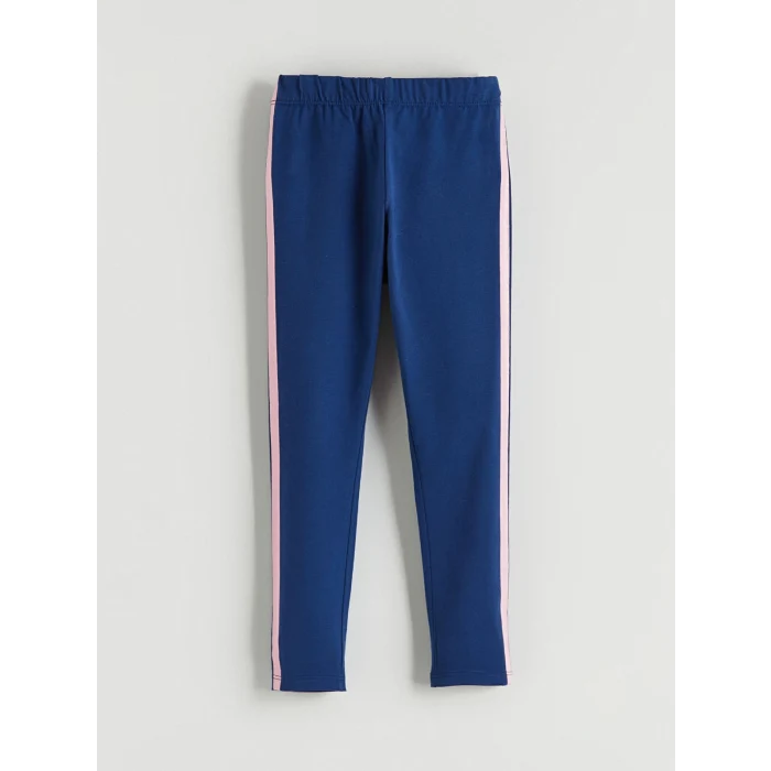 LCW Kids Lacivert Beli Lastikli Kız Çocuk Tayt 2li