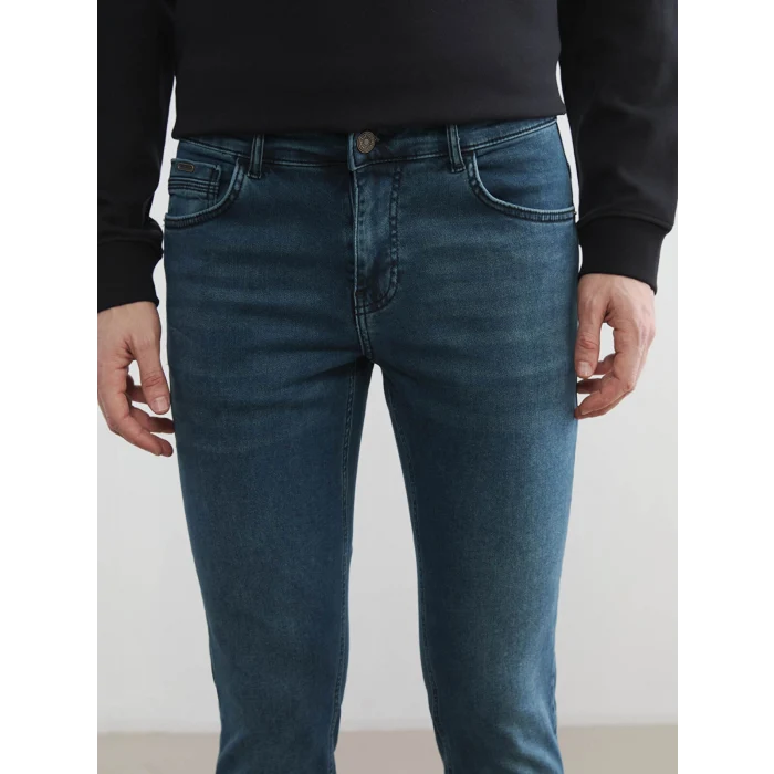 LCW Jeans Yeşil 750 Slim Fit Erkek Jean Pantolon