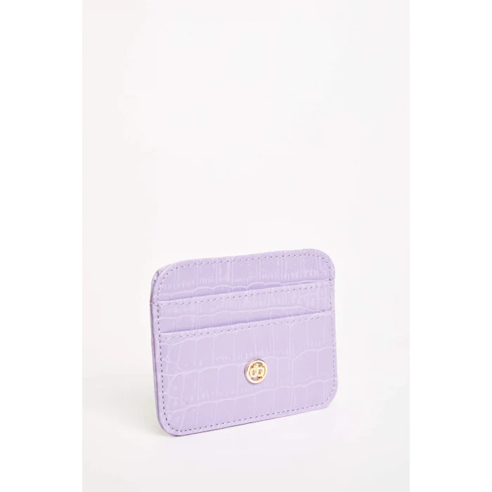 Defacto W2526AZPR46 Mor Kadın Suni Deri Croco Kartlık