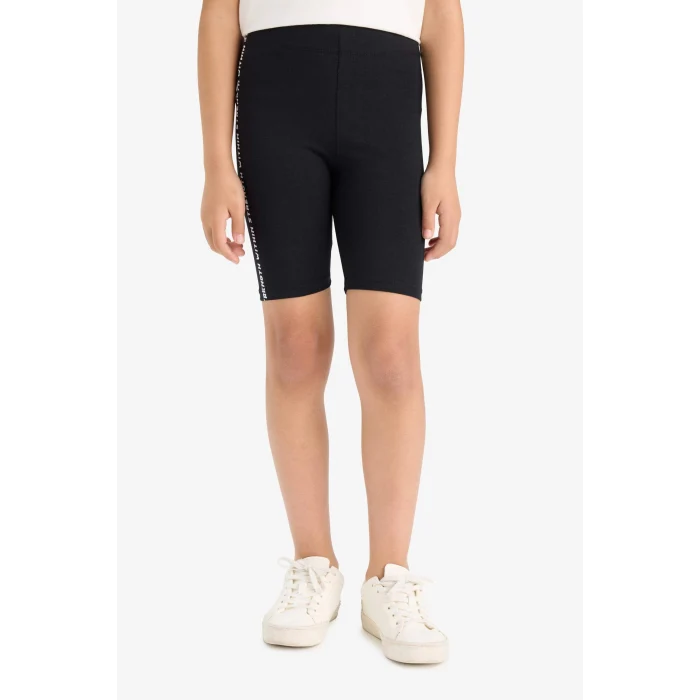 Defacto E5726A8BK81 Siyah Kısa Boy Tayt Kız Çocuk