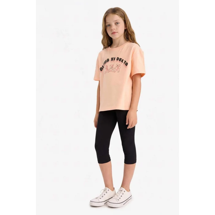 Defacto B5656A8BK81 Siyah Midi Tayt Kız Çocuk