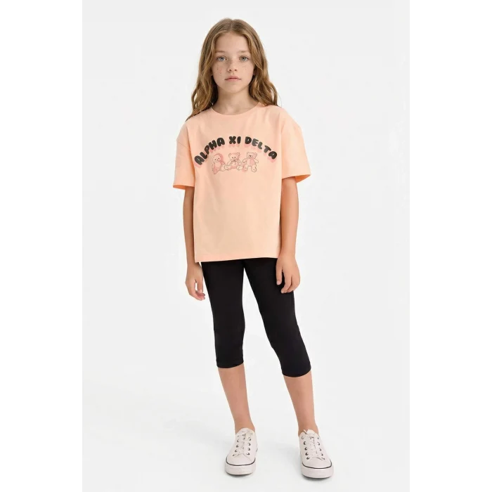 Defacto B5656A8BK81 Siyah Midi Tayt Kız Çocuk