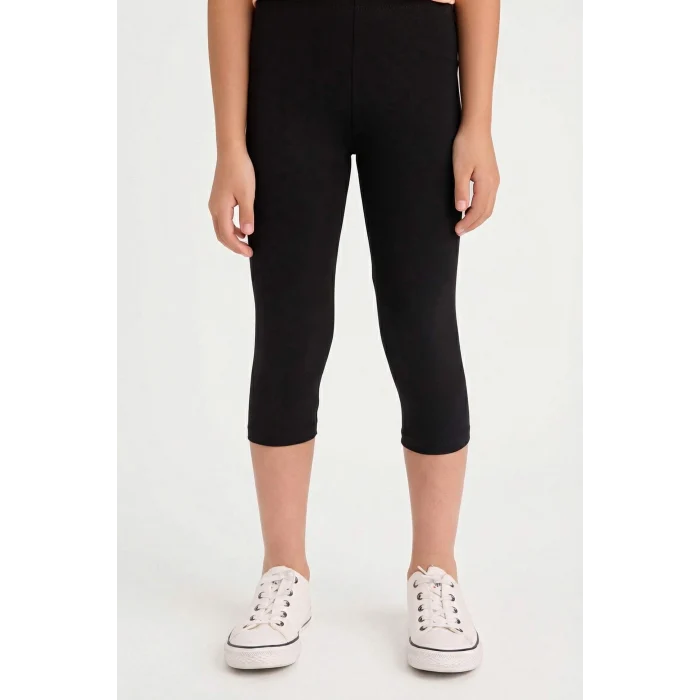 Defacto B5656A8BK81 Siyah Midi Tayt Kız Çocuk