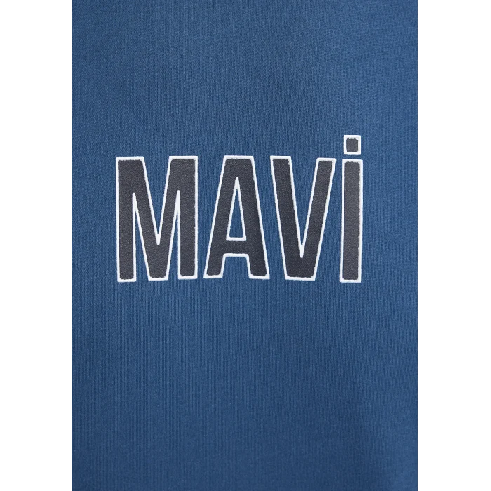 Mavi 0613186-70764 Mavi Logo Baskılı Mavi Tişört