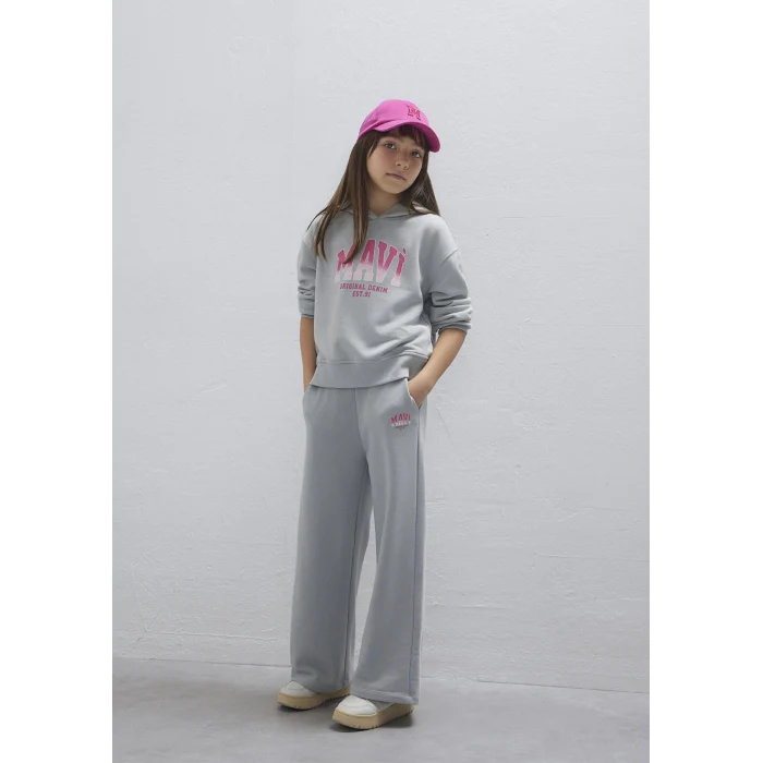 Mavi 7010038-70075 Mavi Logo Baskılı Gri Eşofman Altı