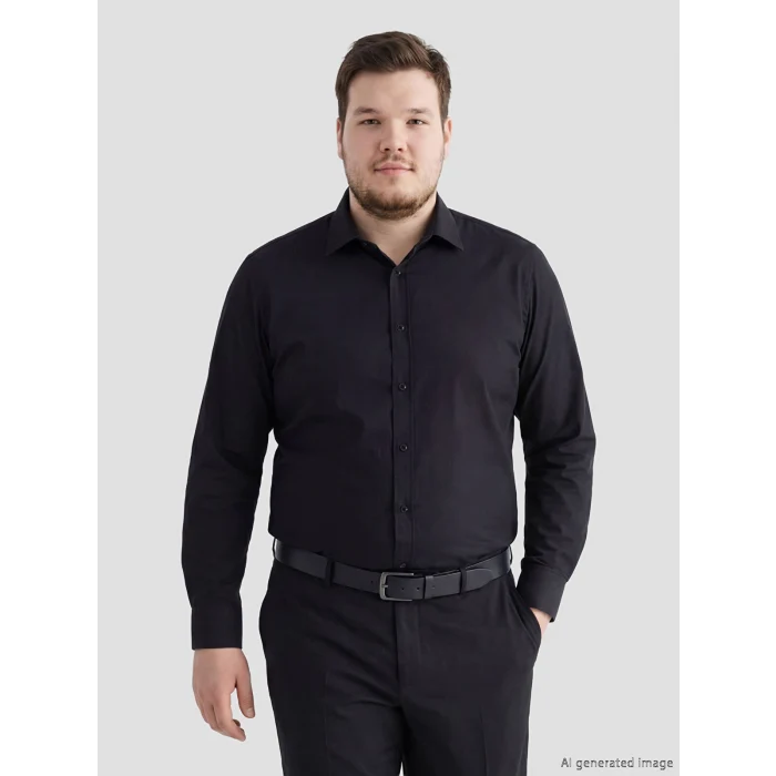 LCW BUSINESS Siyah Slim Fit Erkek Gömlek