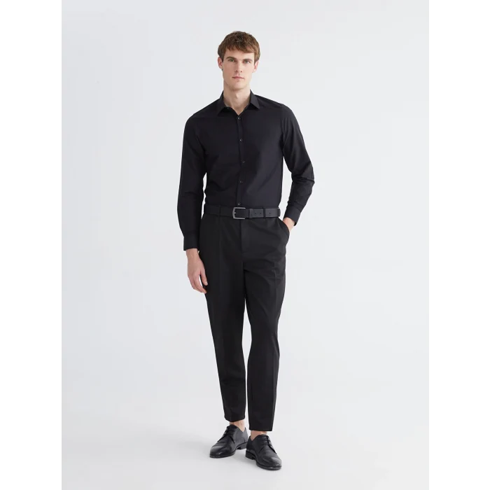 LCW BUSINESS Siyah Slim Fit Erkek Gömlek