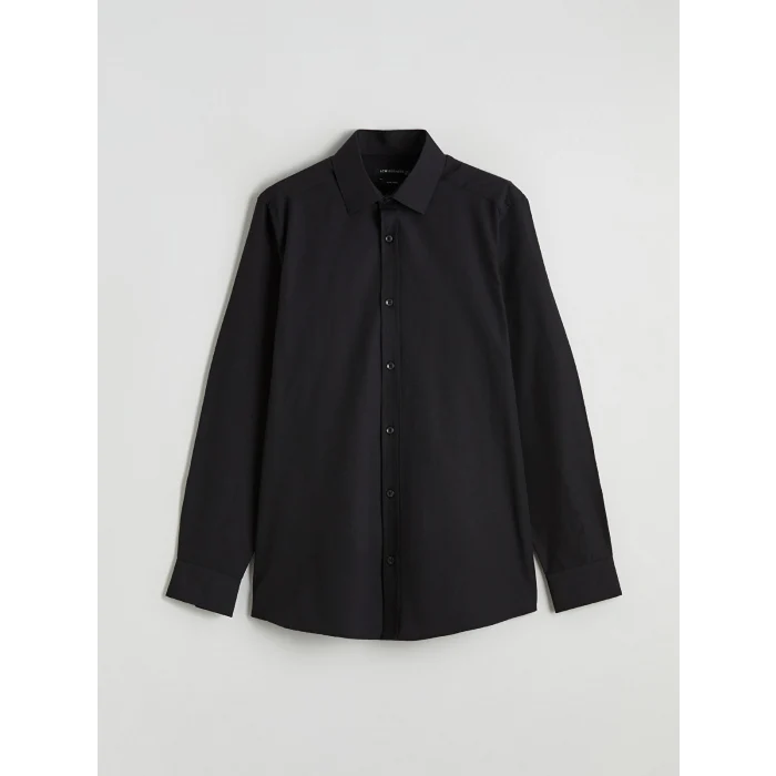 LCW BUSINESS Siyah Slim Fit Erkek Gömlek