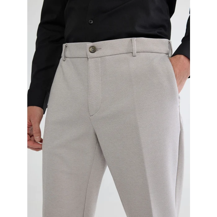 LCW BUSINESS Bej Slim Fit Erkek Takım Elbise Pantolonu