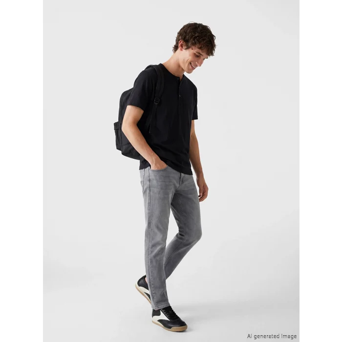 LCW Jeans Gri 750 Slim Fit Erkek Jean Pantolon