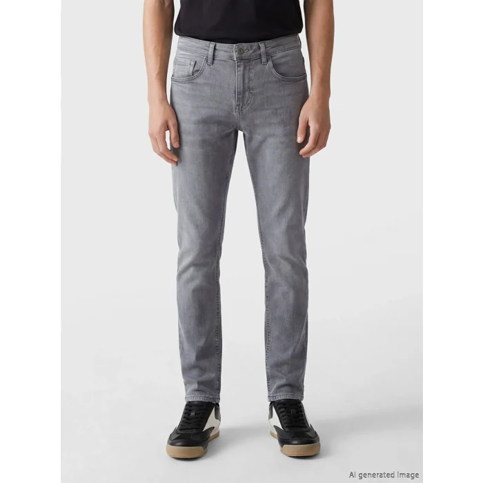 LCW Jeans Gri 750 Slim Fit Erkek Jean Pantolon