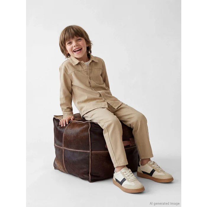 LCW Kids Bej Erkek Çocuk Gabardin Gömlek ve Pantolon