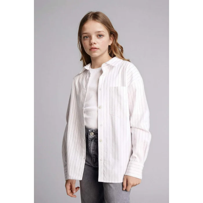 Defacto G7384A8WT34 Beyaz 2li Oxford Gömlek Kız Çocuk