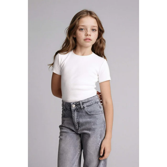 Defacto G7384A8WT34 Beyaz 2li Oxford Gömlek Kız Çocuk