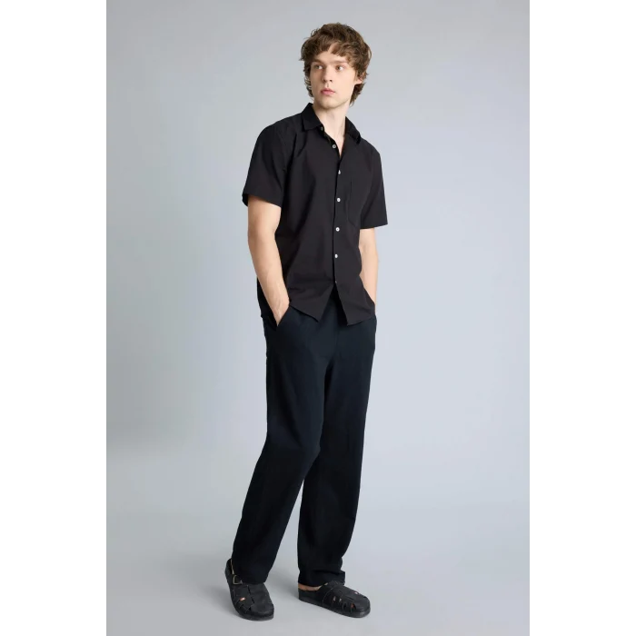 Defacto G2592AXBK81 Siyah %100 Pamuk Baggy Fit Pantolon