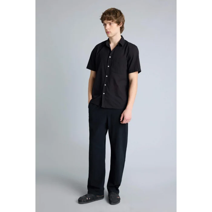 Defacto G2592AXBK81 Siyah %100 Pamuk Baggy Fit Pantolon