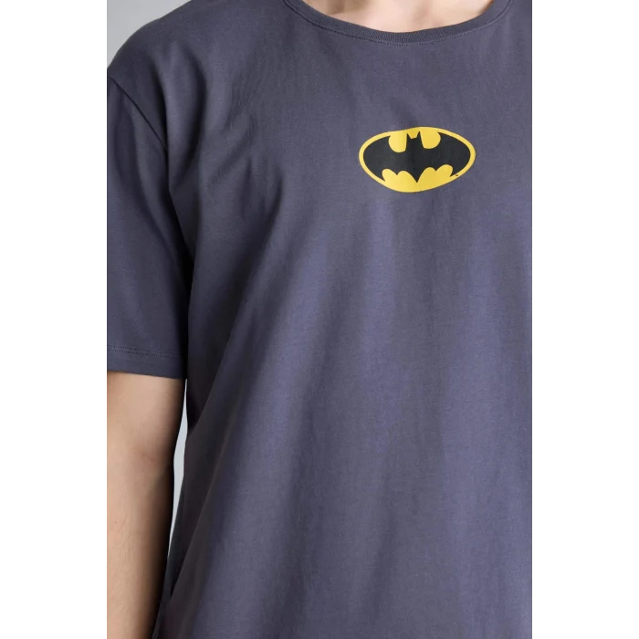 Defacto D2604AXAR150 Antrasit Batman Regular Fıt Kısa Kollu 2li Takım