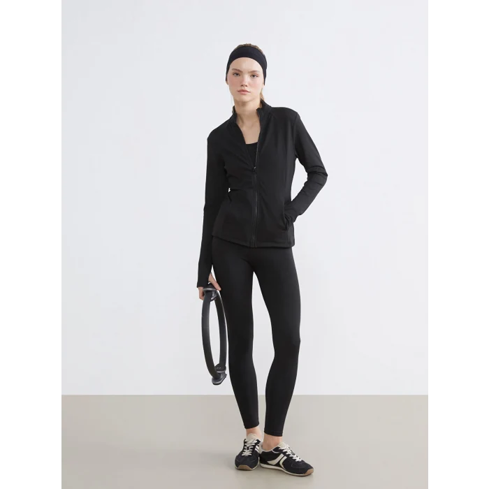 KOOR SPORT Siyah Yüksek Bel Kadın Spor Tayt