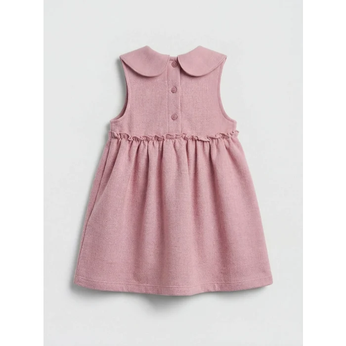 LCW baby Pembe Bebe Yaka Kız Bebek Elbise ve Tişört