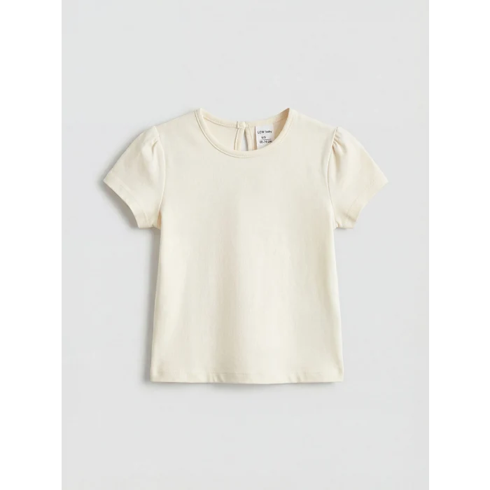 LCW baby Pembe Bebe Yaka Kız Bebek Elbise ve Tişört