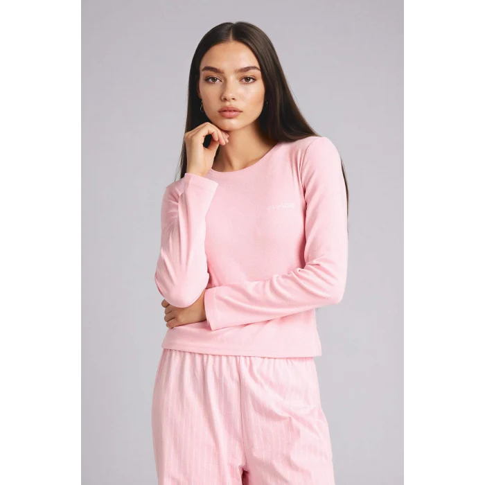 Defacto H0722AXPN149 Pembe Regular Fıt Uzun Kollu 2li Takım