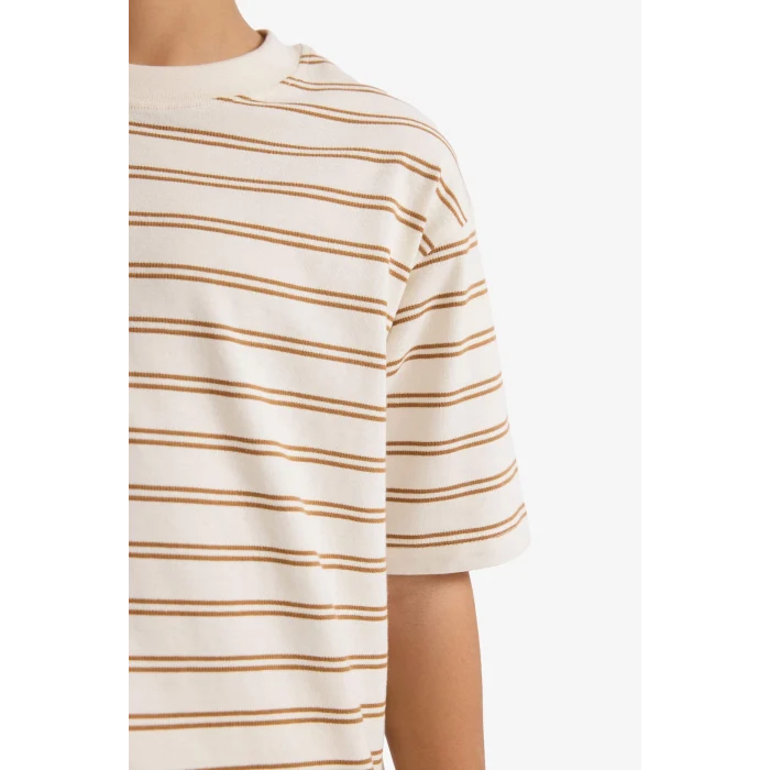 Defacto G4404A8ER105 Ekru Tişört Erkek Çocuk