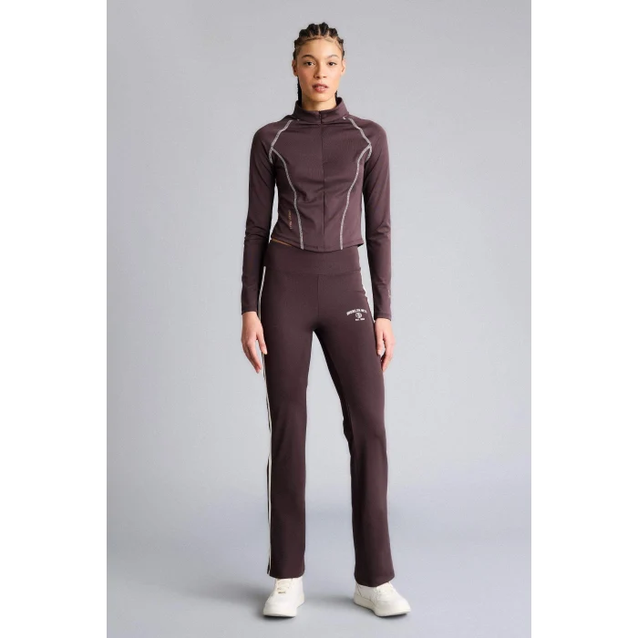 Defacto F8227AXBN490 Kahve Aırtech NBA Brooklyn Nets Flare Fıt İspanyol Paça Standart Boy Pantolon