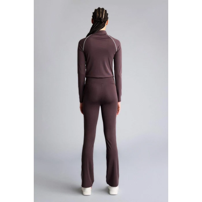 Defacto F8227AXBN490 Kahve Aırtech NBA Brooklyn Nets Flare Fıt İspanyol Paça Standart Boy Pantolon