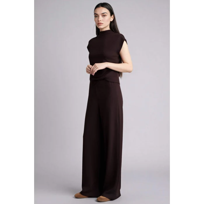 Defacto E5784AXBN207 Kahve Wıde Leg Pantolon