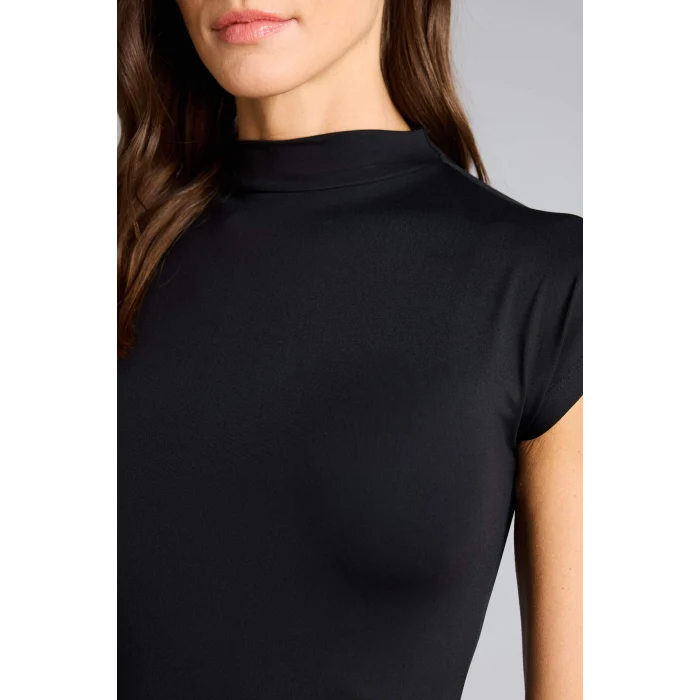 Defacto G9197AXBK81 Siyah Slım Fıt Yarım Balıkçı Yaka Tişört