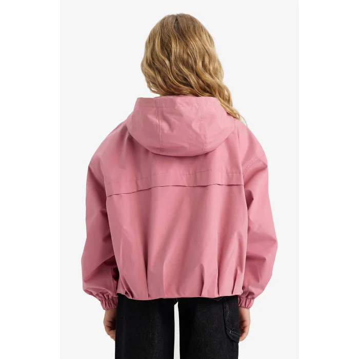 Defacto F8972A8BR82 Bordo Kapüşonlu Yağmurluk Kız Çocuk