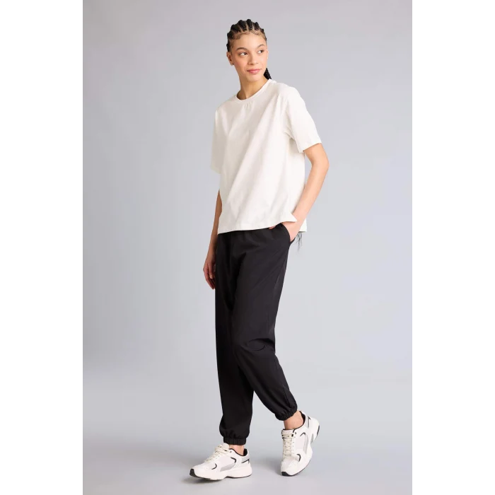 Defacto F8106AXER105 Ekru Comfort Fıt Sporcu Tişört