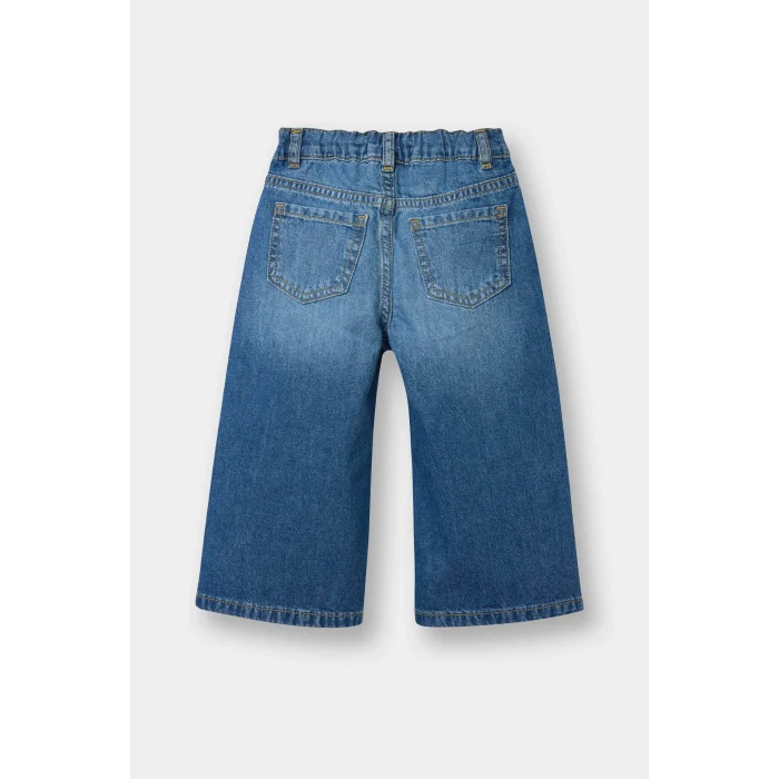 Defacto D7886A5NM28 Mavi Wıde Leg Jean Pantolon Kız Bebek