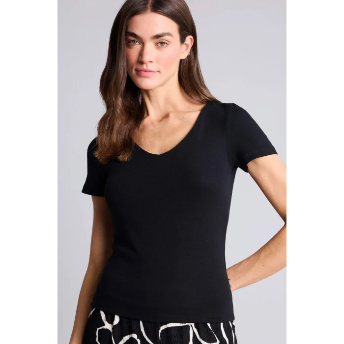 Defacto H3873AXBK81 Siyah Slım FıtBasıc Modal Tişört