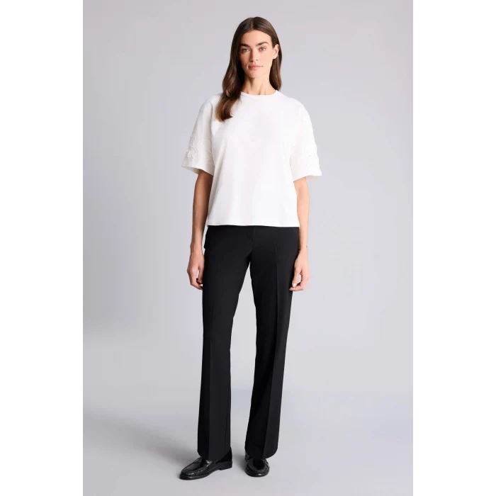 Defacto G9552AXER105 Ekru Relax Fıt Penye Tişört