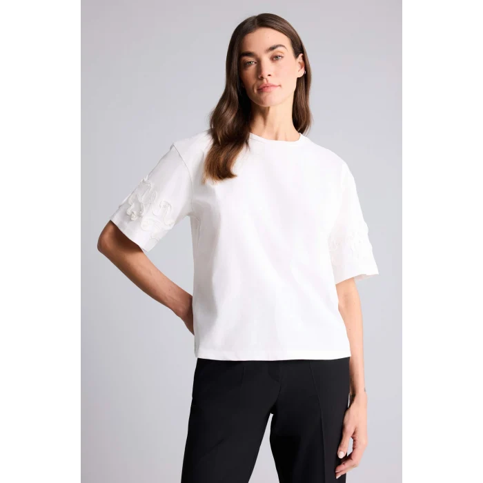 Defacto G9552AXER105 Ekru Relax Fıt Penye Tişört