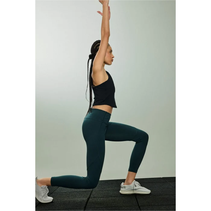 Defacto E9677AXGN1051 Yeşil Beli Saran Sporcu Tayt