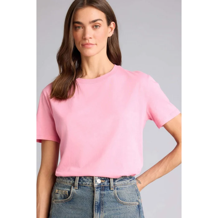 Defacto W9584AZPN161 Pembe Regular Fıt Basıc Penye Tişört