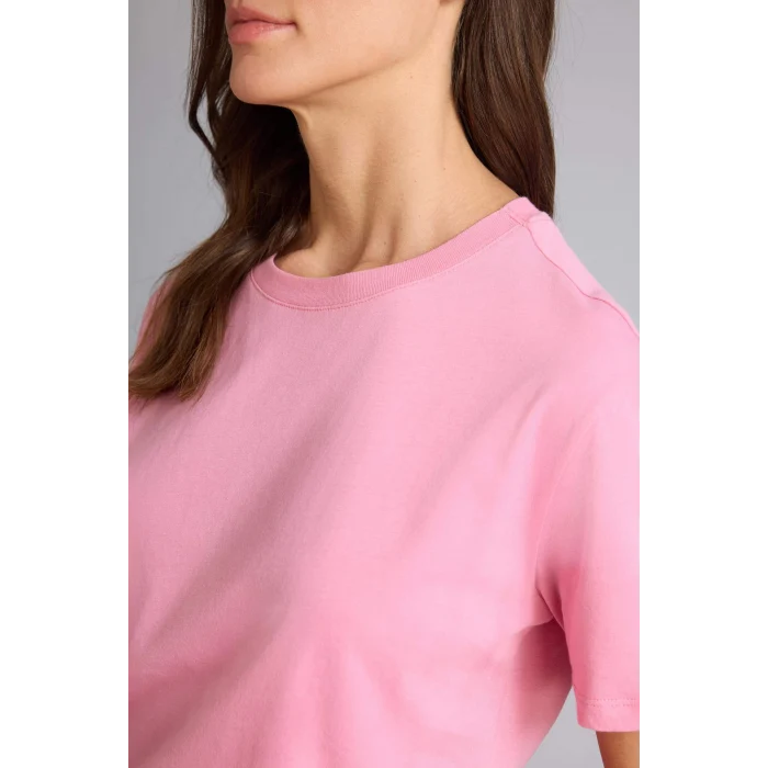 Defacto W9584AZPN161 Pembe Regular Fıt Basıc Penye Tişört