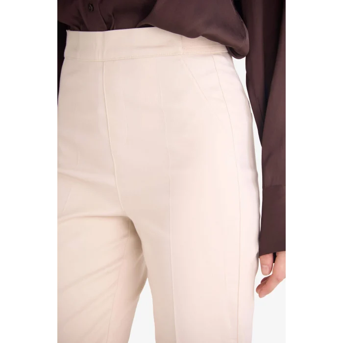 Defacto J8743AZBG687 Bej Sigaret Normal Bel Düz Paça Saten Pantolon